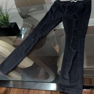 Womens black stretchy jeans